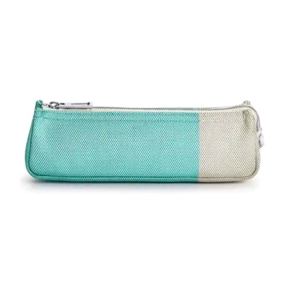Tiffany & Co. Handbags - NIB TIFFANY & CO. Color Block Cosmetic Case Make Up Pencil Case Blue & White